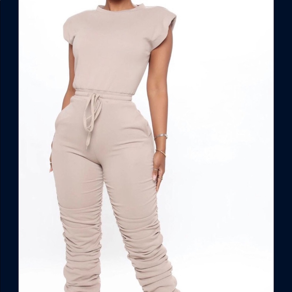 Fashion nova stacked jumpsuit pants